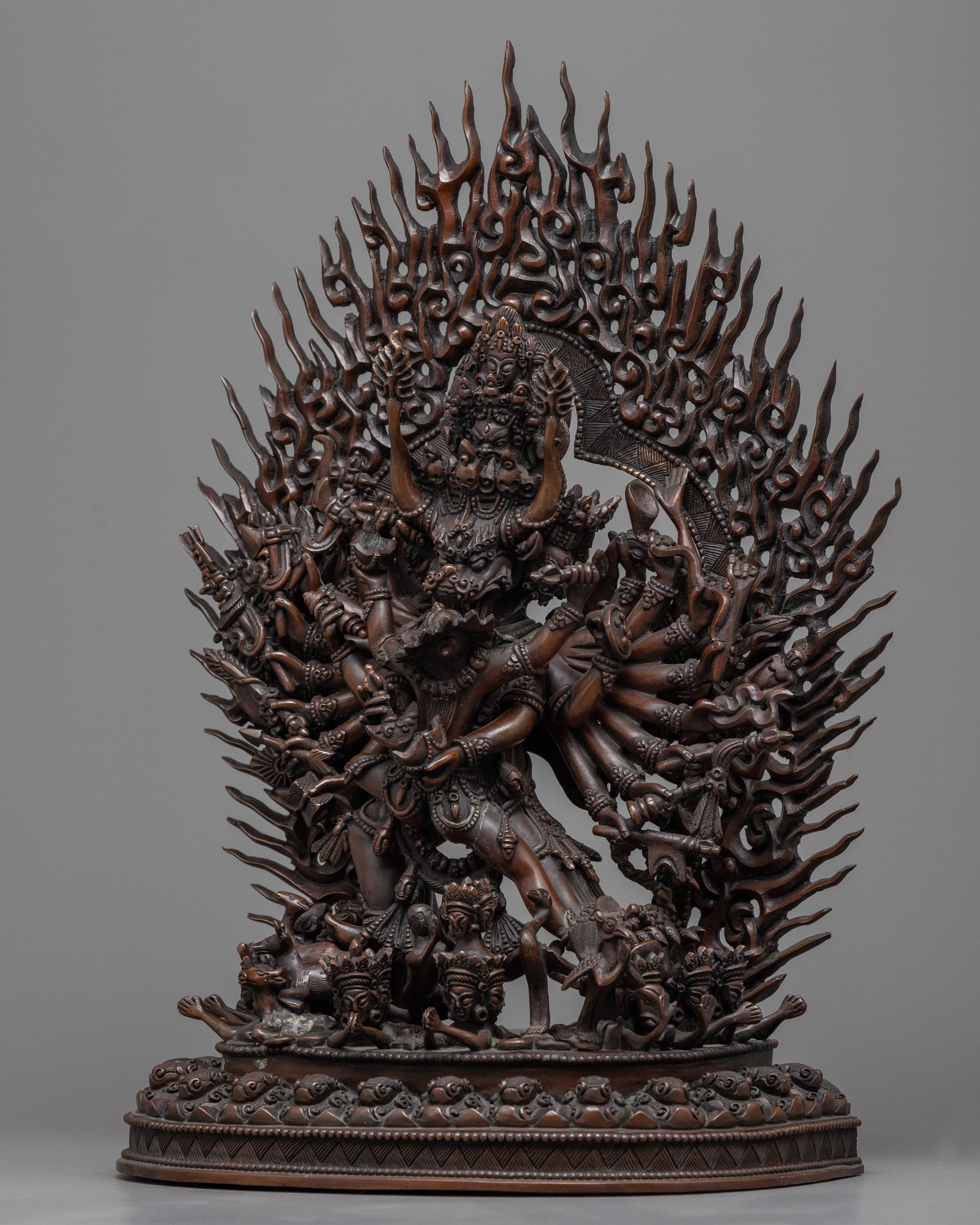 Yamantaka Destroyer of the God of Death Statue | Himalayan Buddhist Art