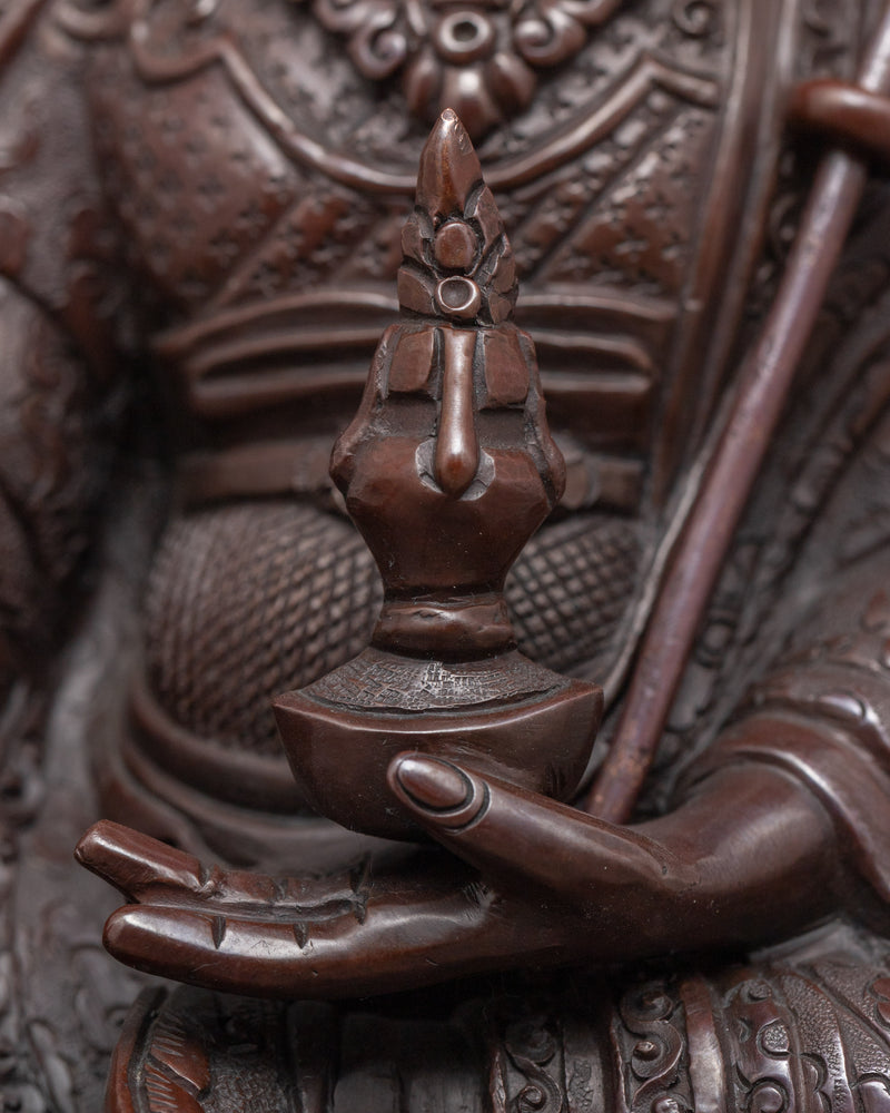 Guru Rinpoche, Lotus Born Master Statue |  Handcrafted Buddhist Statue for Meditation