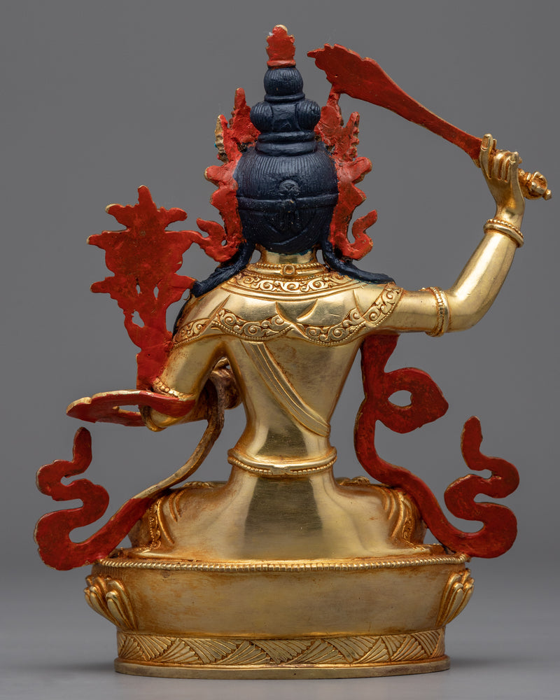 Peaceful Manjushri Statue for Meditation and Ritual | Traditional Buddhist Art