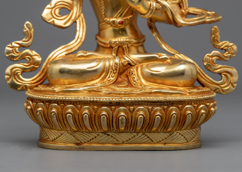 Peaceful Manjushri Statue for Meditation and Ritual | Traditional Buddhist Art