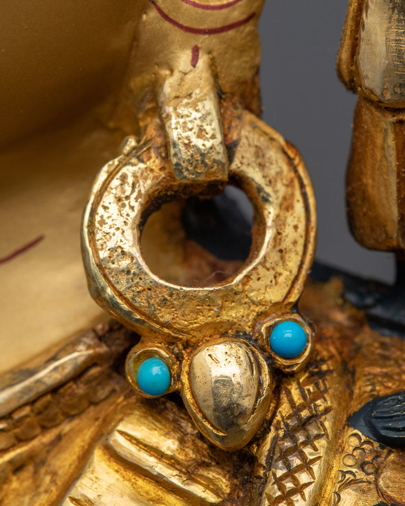 Cundi Bodhisattva Gilded in Pure Gold | Zhǔntí Púsà Hand-Carved Statue