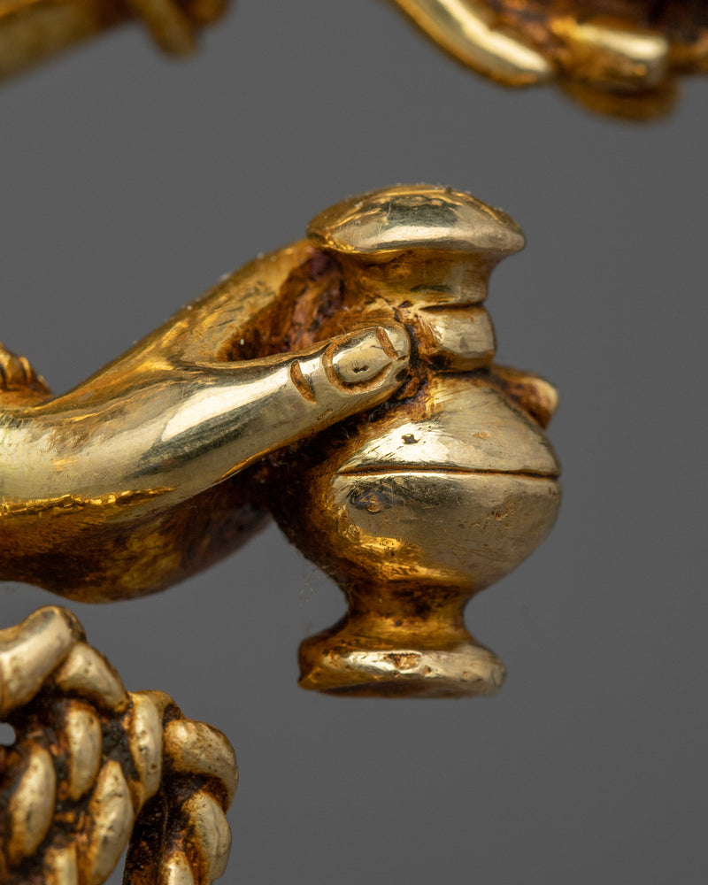 Cundi Bodhisattva Gilded in Pure Gold | Zhǔntí Púsà Hand-Carved Statue