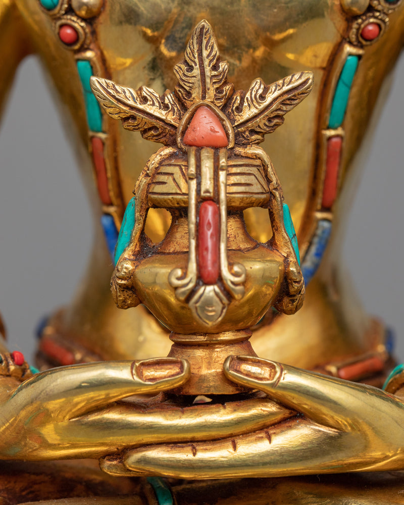 Amitayus of Pure Land Buddhism Meditation Practice Statue | Himalayan Buddhist Statue