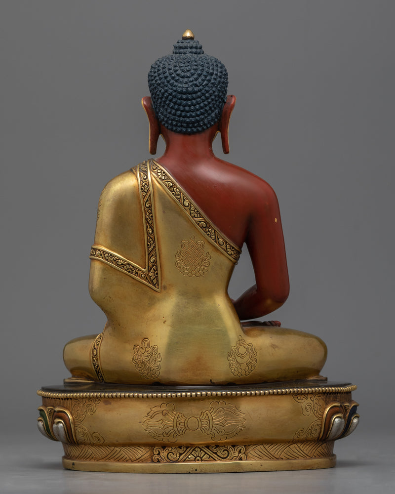 Gold Gilded Buddha Amitabha Statue |  Hand Made Buddhist Statue