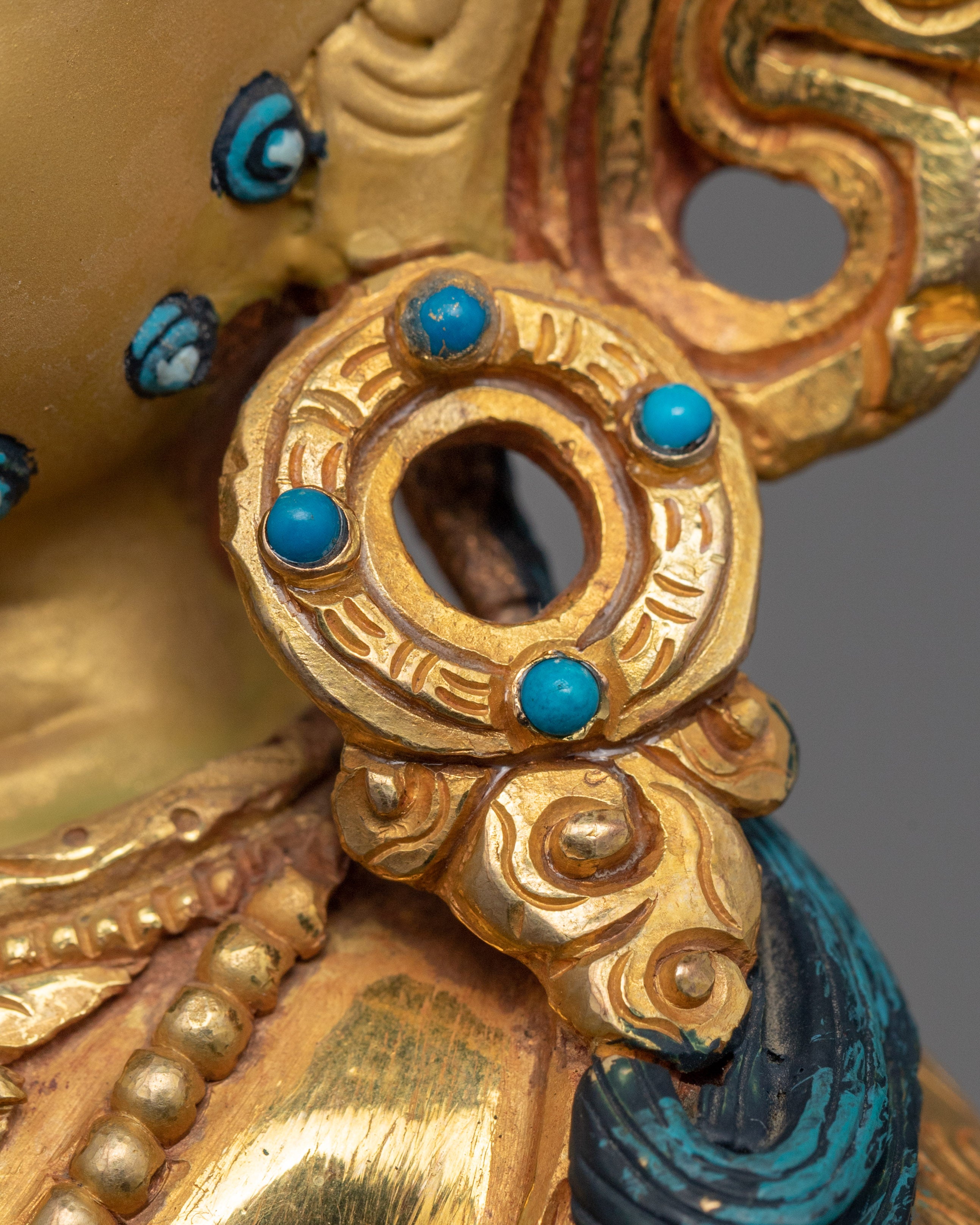 Dzambhala practice Statue | Gold Gilded Buddhist Artist