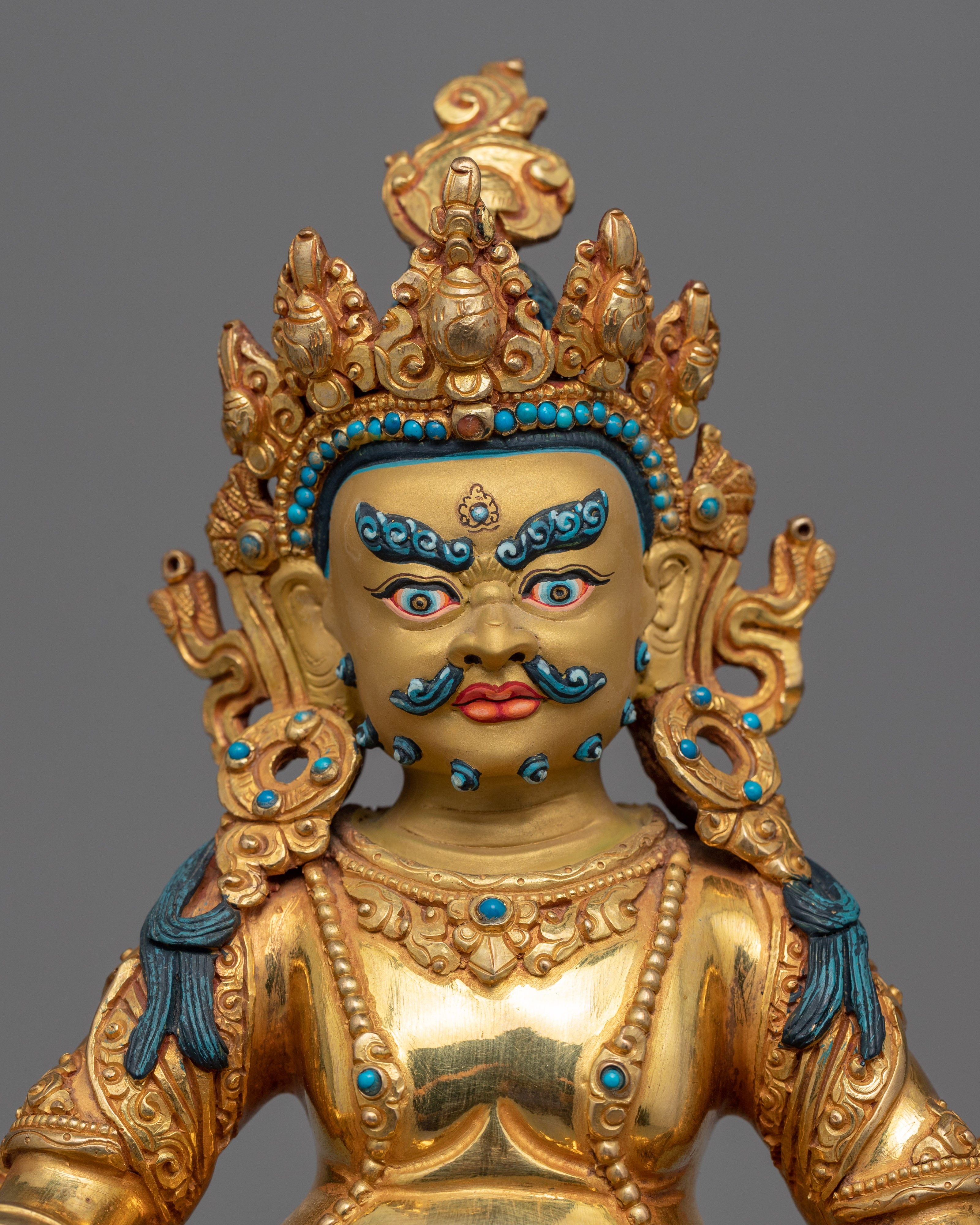 Dzambhala practice Statue | Gold Gilded Buddhist Artist