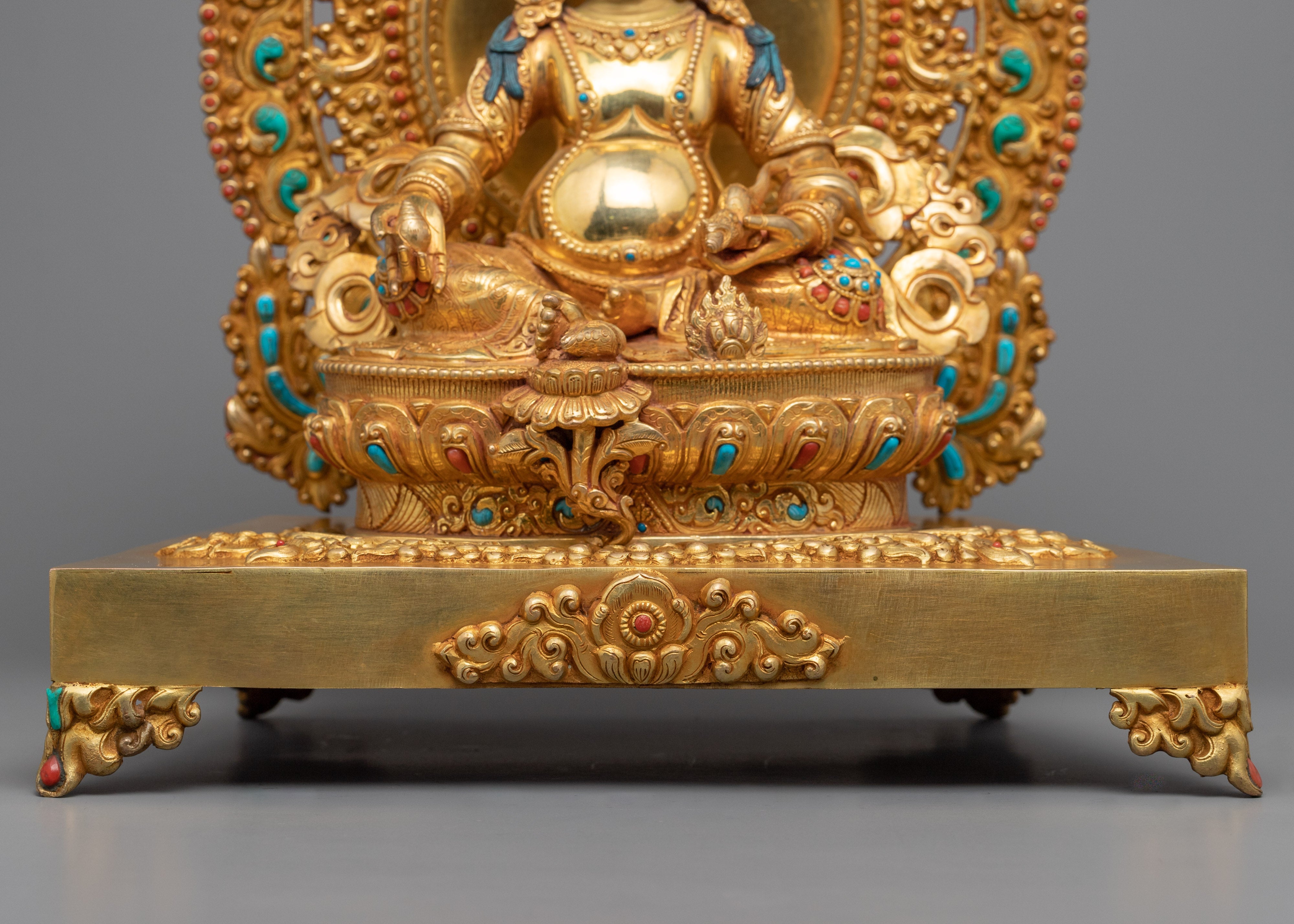 Dzambhala practice Statue | Gold Gilded Buddhist Artist