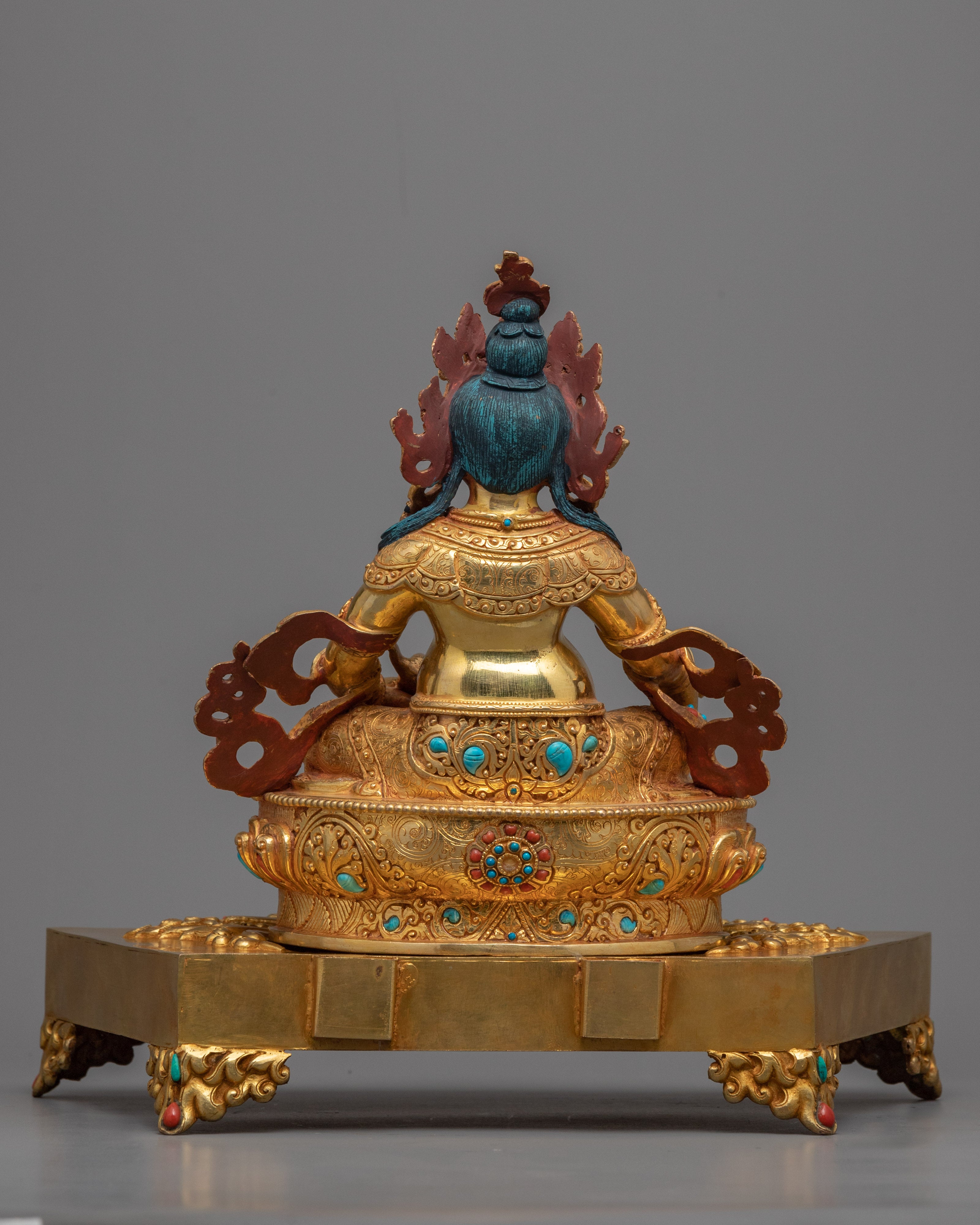 Dzambhala practice Statue | Gold Gilded Buddhist Artist