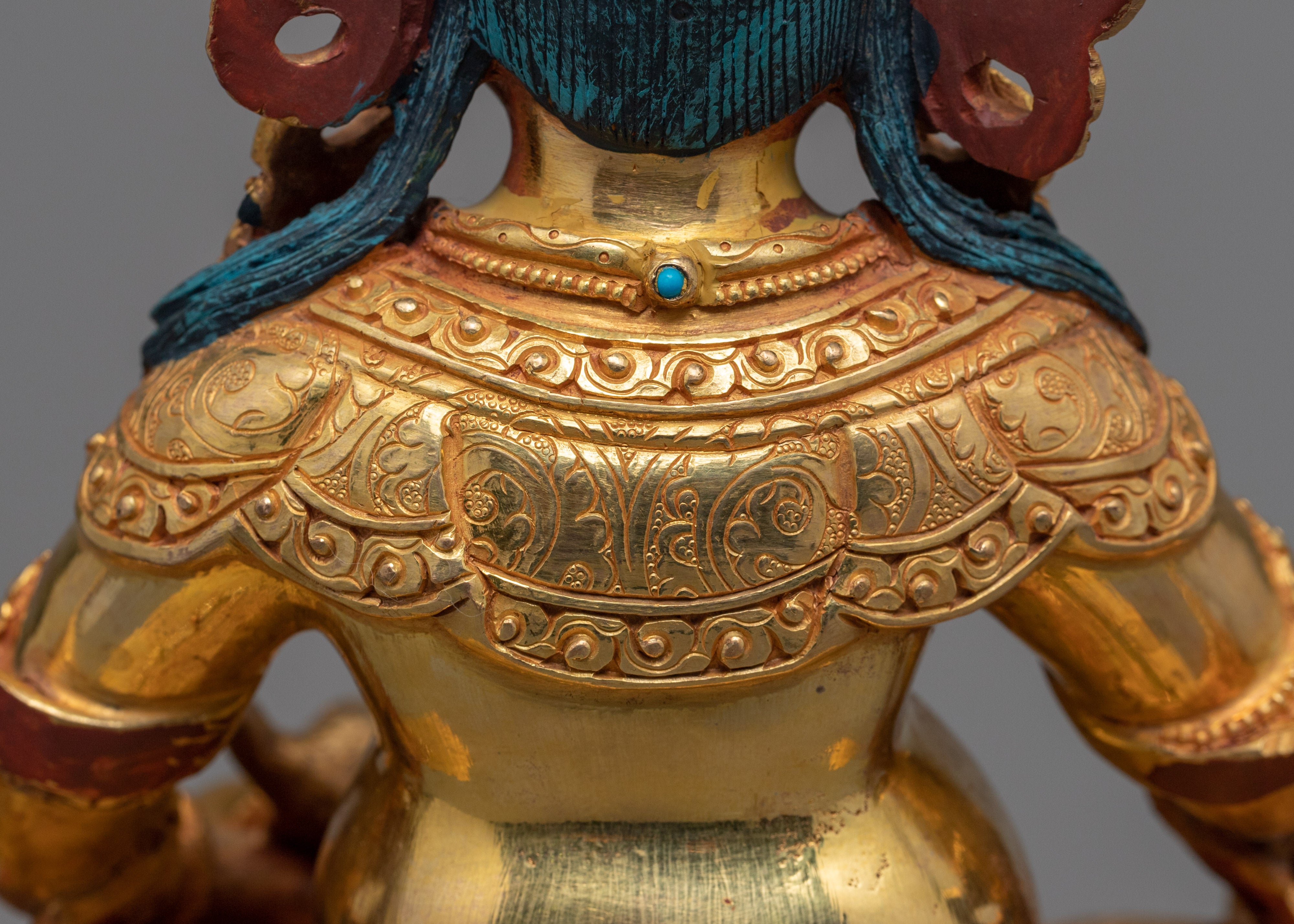 Dzambhala practice Statue | Gold Gilded Buddhist Artist
