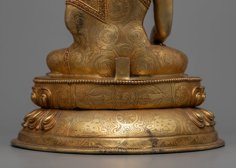Shakyamuni Buddha Seated in Meditation Statue | Himalayan Buddhist Art