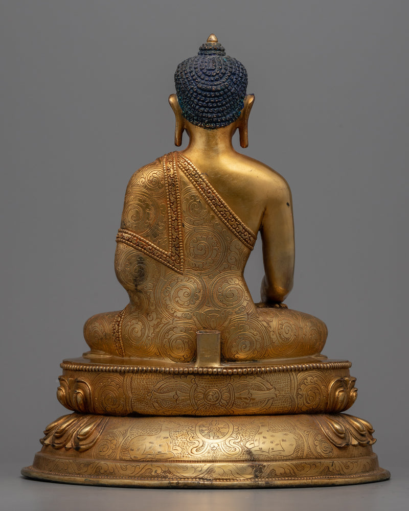 Shakyamuni Buddha Seated in Meditation Statue | Himalayan Buddhist Art