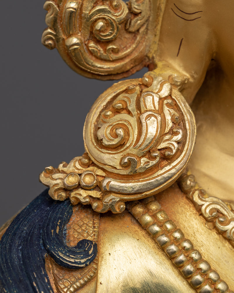 Manjushri Bodhisattva of Wisdom Statue |  Fiery Sword Wielding Bodhisattva Art