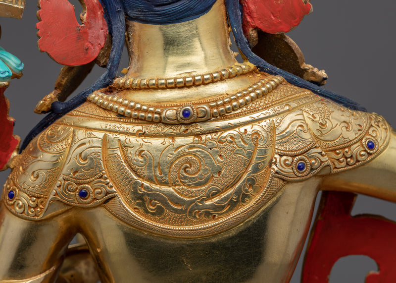Manjushri Bodhisattva of Wisdom Statue |  Fiery Sword Wielding Bodhisattva Art