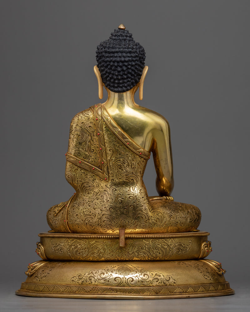 Peacefully Seated Shakyamuni Buddha Sculpture |  Statue of Historical Buddha