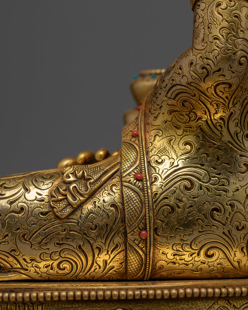 Peacefully Seated Shakyamuni Buddha Sculpture |  Statue of Historical Buddha