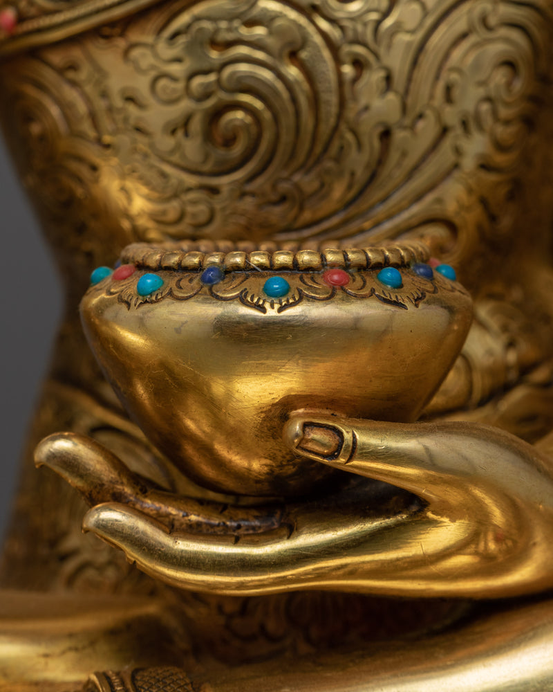 Peacefully Seated Shakyamuni Buddha Sculpture |  Statue of Historical Buddha