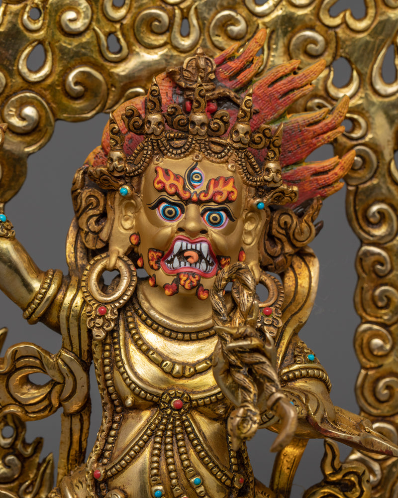 Om Vajrapani Hum Statue | Buddhist Wrathful Deity Statue
