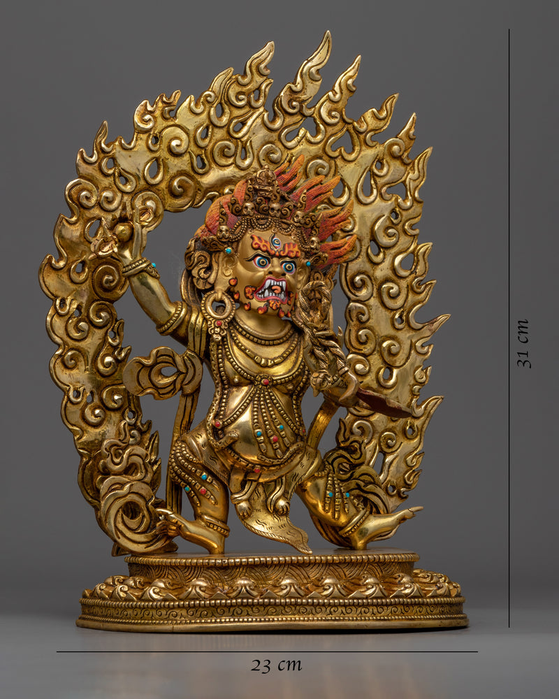Om Vajrapani Hum Statue | Buddhist Wrathful Deity Statue