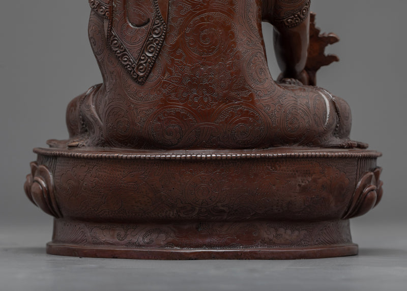 Healing Medicine Buddha Statue | Traditional Vajrayana Buddhist Artistry