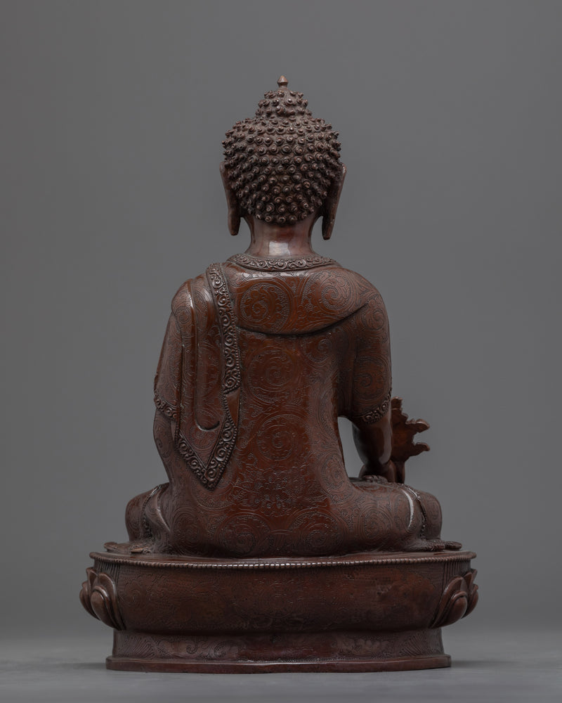 Healing Medicine Buddha Statue | Traditional Vajrayana Buddhist Artistry