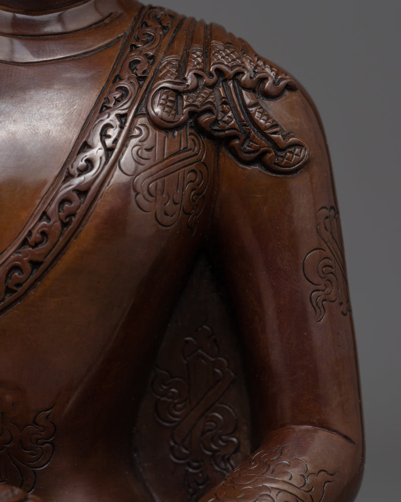 Sculpture of Seated Shakyamuni Buddha | Siddhartha Gautama Statue for Meditation