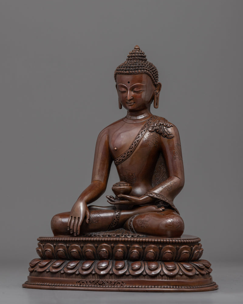Sculpture of Seated Shakyamuni Buddha | Siddhartha Gautama Statue for Meditation