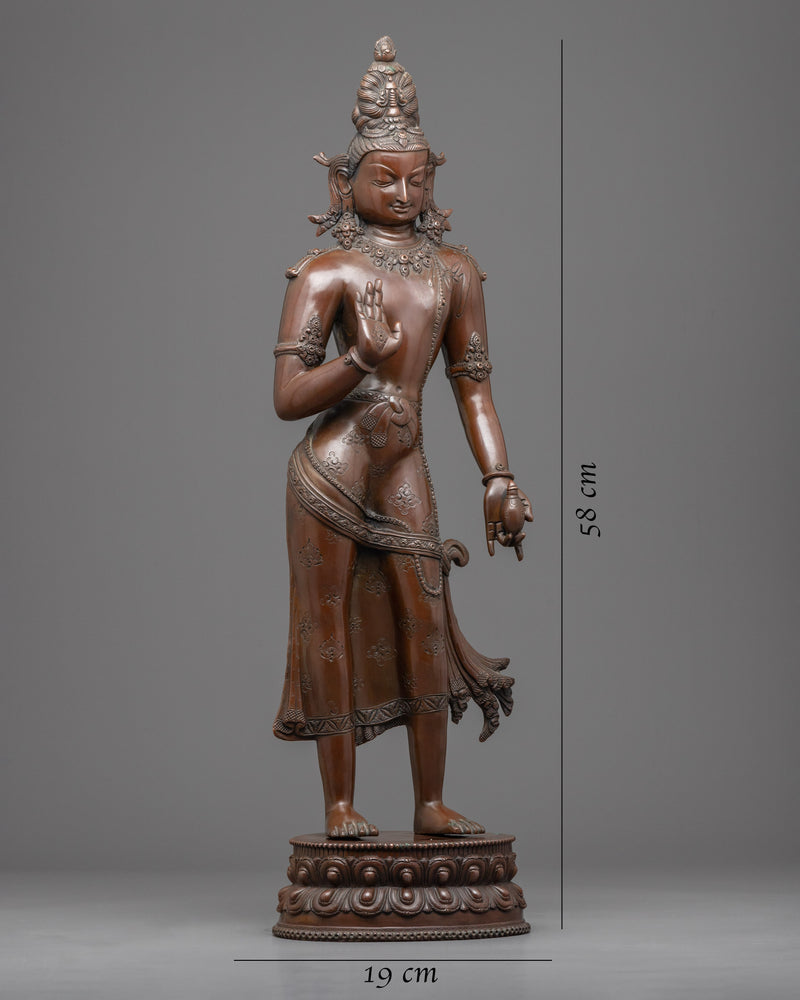 Bodhisattva Chenrezig Statue for Meditation and Ritual | Bodhisattva of Compassion Sculpture