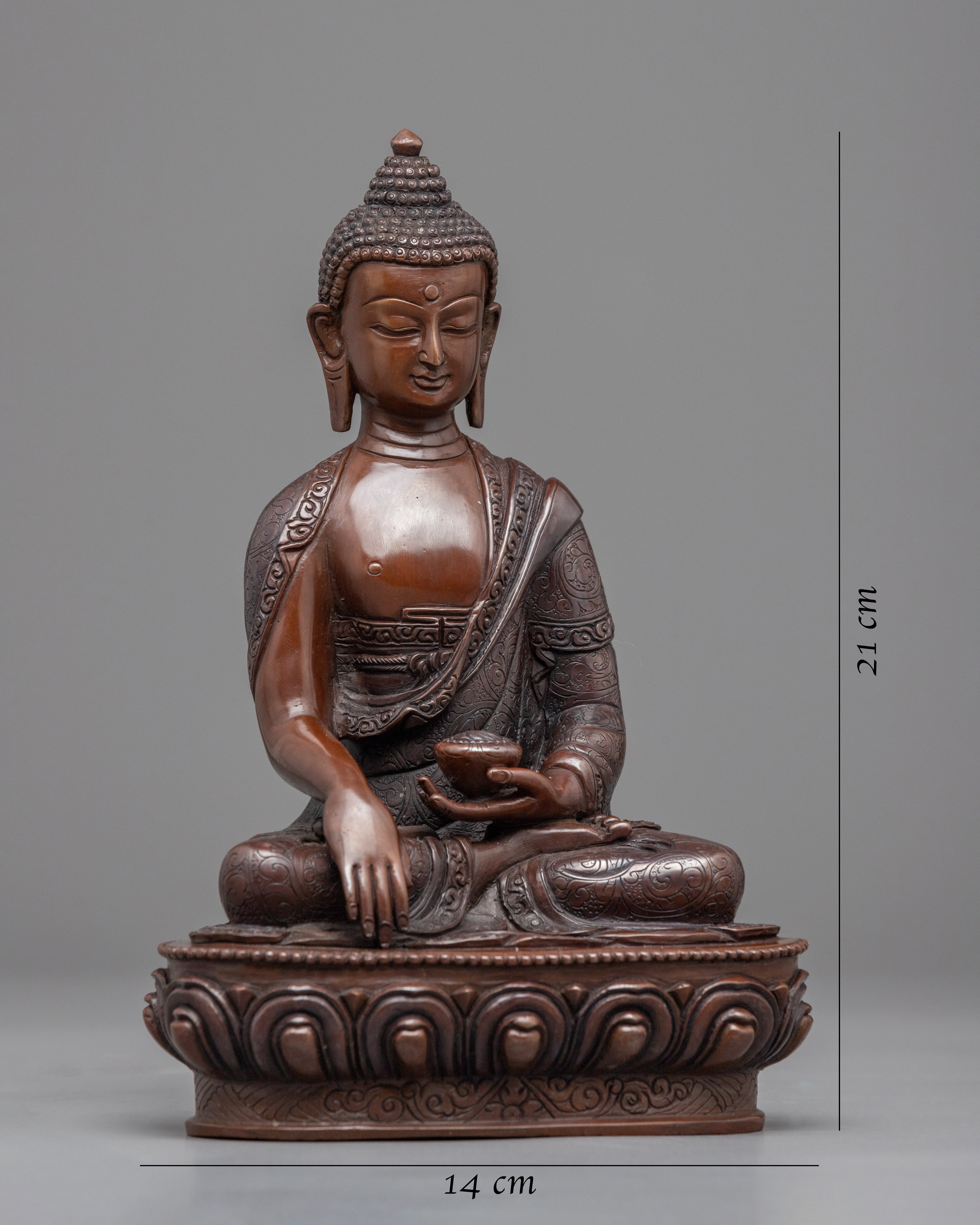Historical Buddha Shakyamuni Sculpture | Hand Carved Statue for Meditation and Yoga