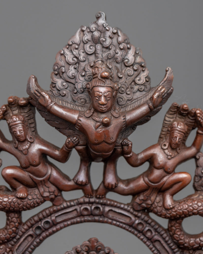 Hand-Carved Dzambhala Statue | Buddhist Wealth Deity Suclpture