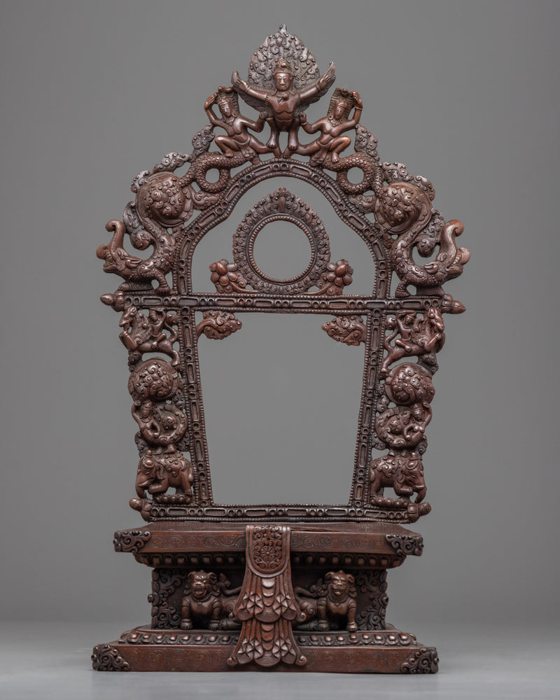 Hand-Carved Dzambhala Statue | Buddhist Wealth Deity Suclpture