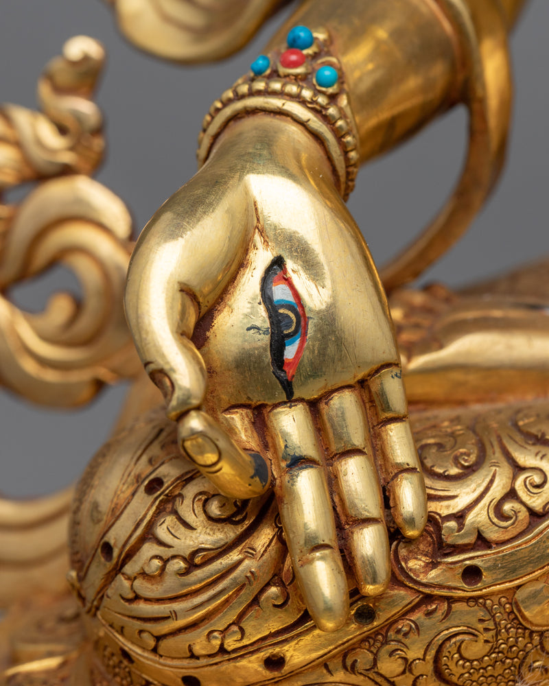 White Tara, Female Bodhisattva Statue | Religious Himalayan Artwork
