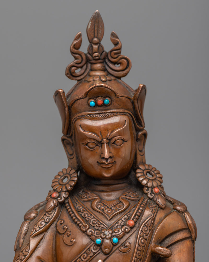 Guru Rinpoche Empowerment Sculpture | Traditional Himalayan Artwork for Devotees