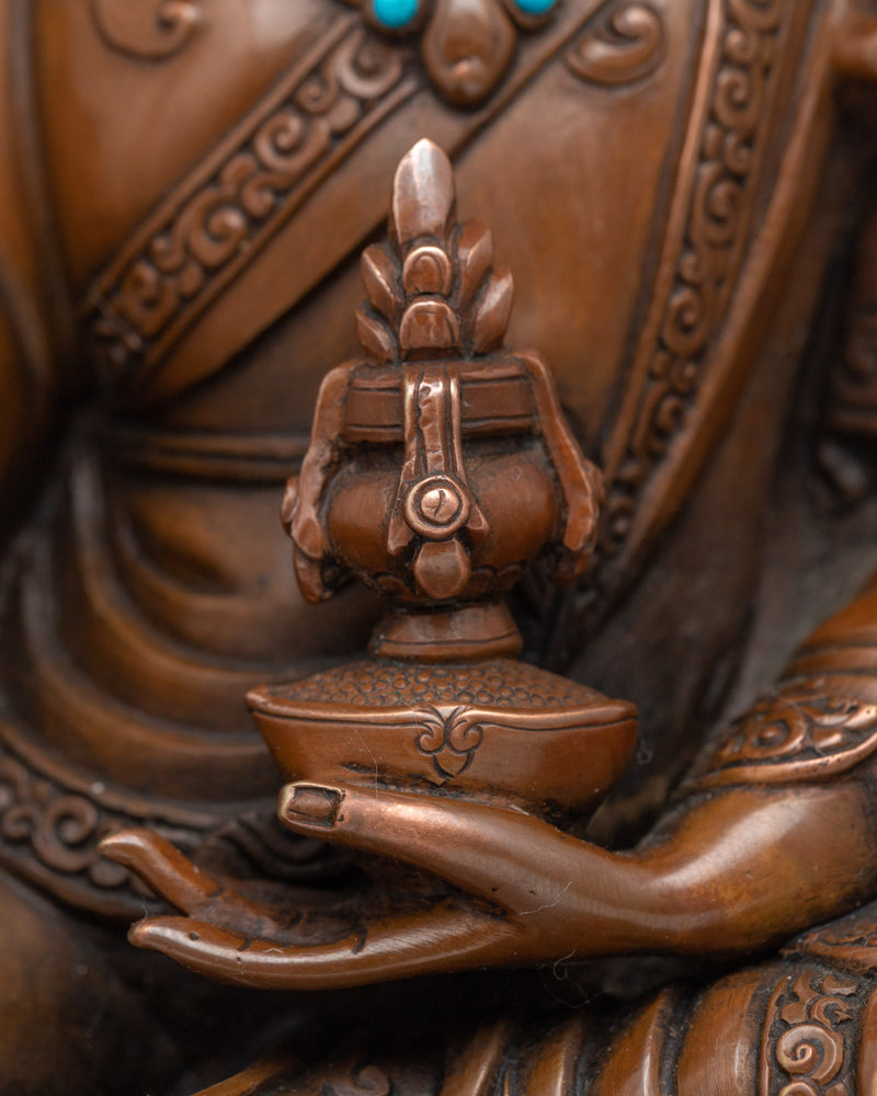 Guru Rinpoche Empowerment Sculpture | Traditional Himalayan Artwork for Devotees