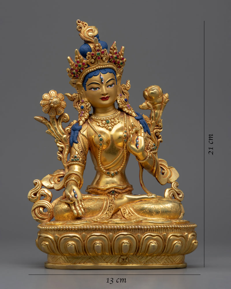 White Tara Goddess Statue | Female Bodhisattva Statue for Meditation and Ritual