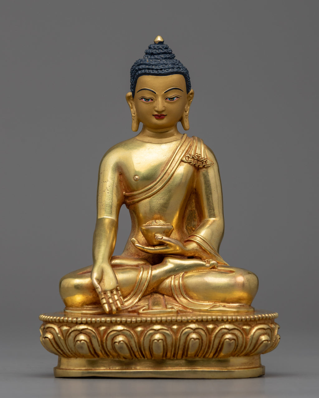 Five Dhyani Buddhas Statues Set Gold Gilded Buddha Statue Set