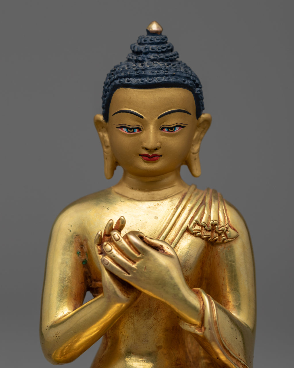 Five Dhyani Buddhas Statues Set Gold Gilded Buddha Statue Set