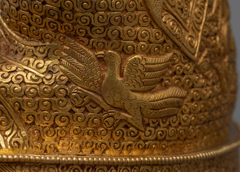 Buddha Shakyamuni Sculpture | Traditional Tibetan Style Buddhist Statue of Buddha