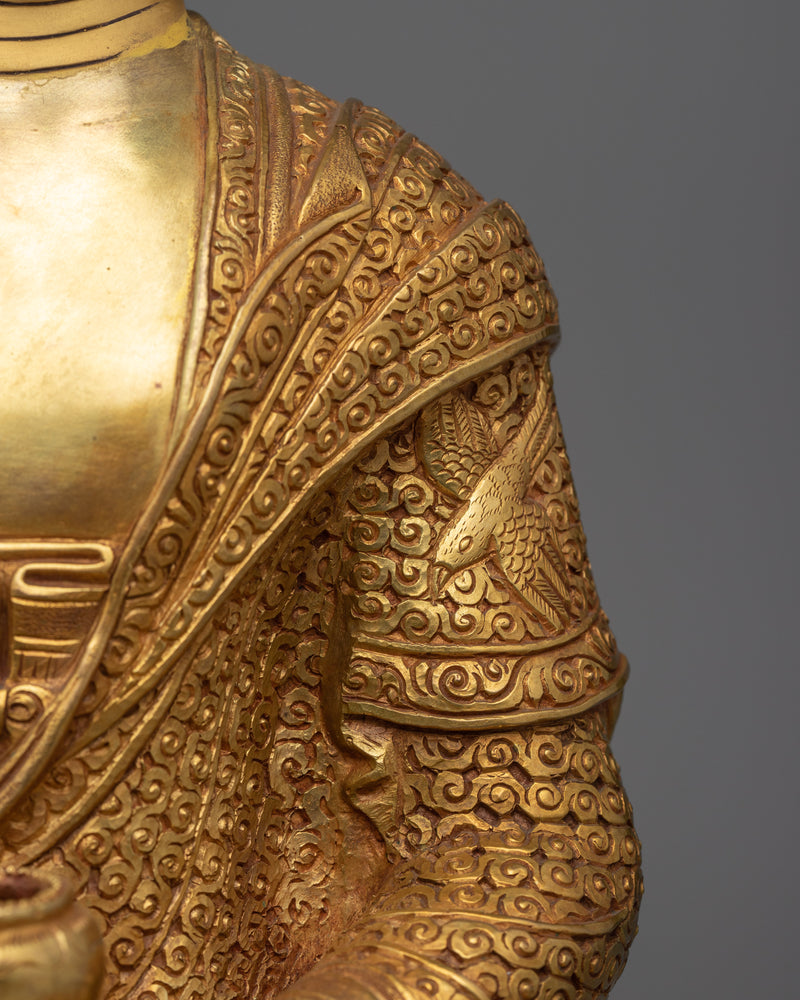 Buddha Shakyamuni Sculpture | Traditional Tibetan Style Buddhist Statue of Buddha