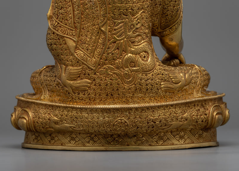 Buddha Shakyamuni Sculpture | Traditional Tibetan Style Buddhist Statue of Buddha