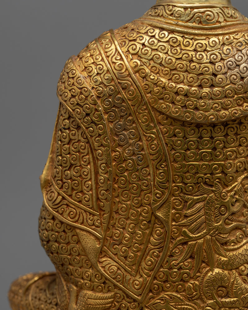 Buddha Shakyamuni Sculpture | Traditional Tibetan Style Buddhist Statue of Buddha