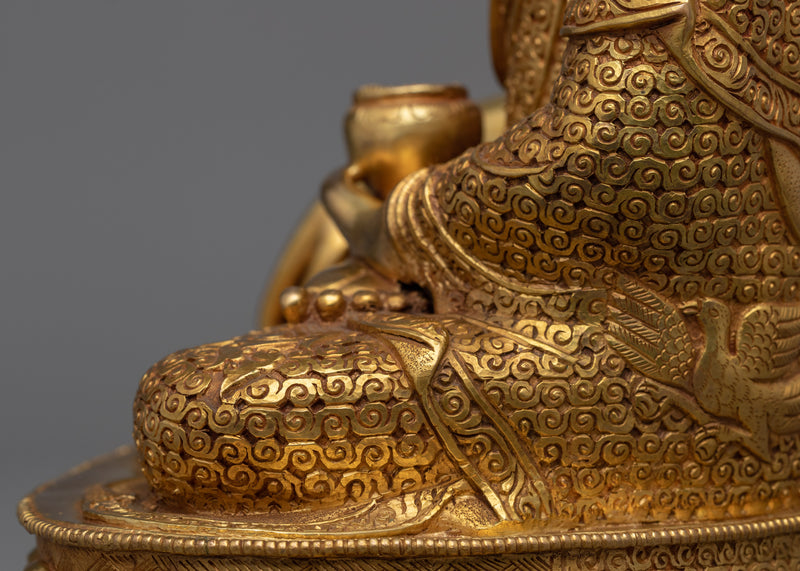 Buddha Shakyamuni Sculpture | Traditional Tibetan Style Buddhist Statue of Buddha