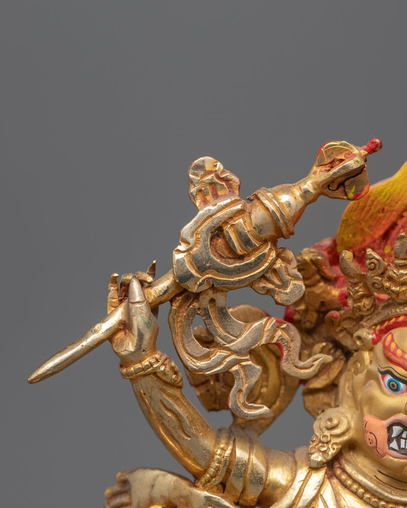 Palden Lhamo Sculpture | Buddhist Wrathful Protector Deity Statue