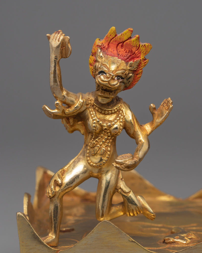 Palden Lhamo Sculpture | Buddhist Wrathful Protector Deity Statue