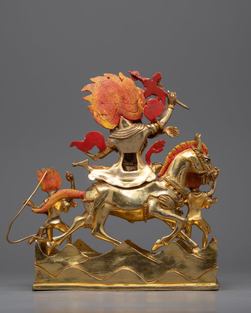 Palden Lhamo Sculpture | Buddhist Wrathful Protector Deity Statue