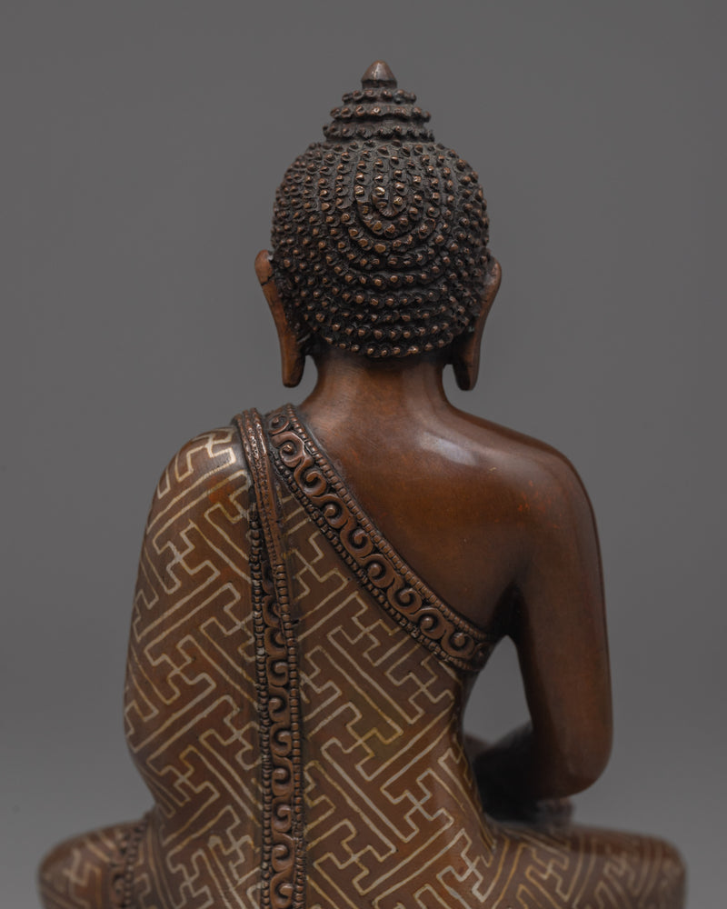 Amitabha Buddha Mudra Sculpture for Spirituality | Traditional Himalayan Handmade Art