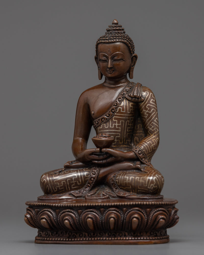 Amitabha Buddha Mudra Sculpture for Spirituality | Traditional Himalayan Handmade Art