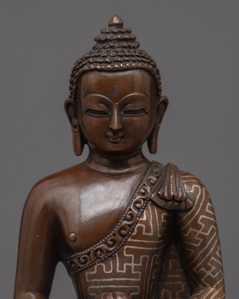 Amitabha Buddha Mudra Sculpture for Spirituality | Traditional Himalayan Handmade Art