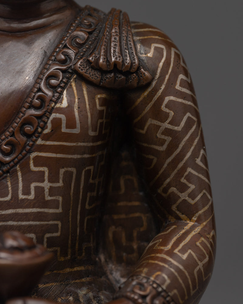 Amitabha Buddha Mudra Sculpture for Spirituality | Traditional Himalayan Handmade Art