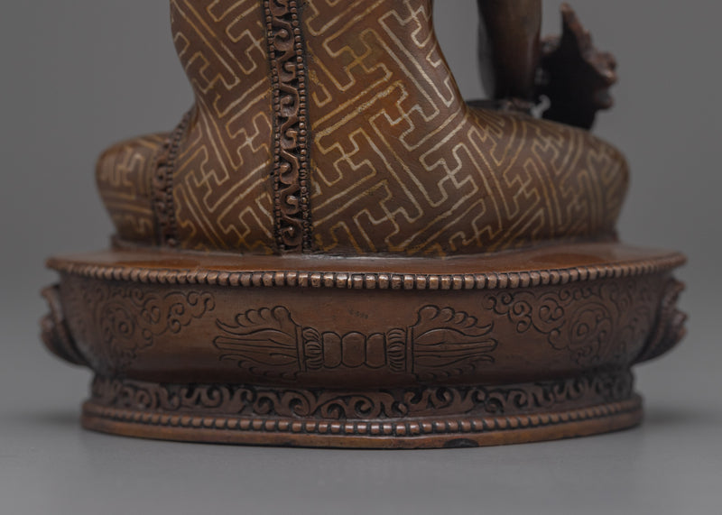 Bhaisajyaguru Medicine Buddha Sculpture | Traditional Himalayan Religious Art