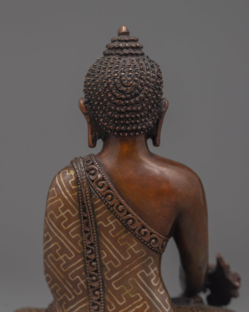 Bhaisajyaguru Medicine Buddha Sculpture | Traditional Himalayan Religious Art